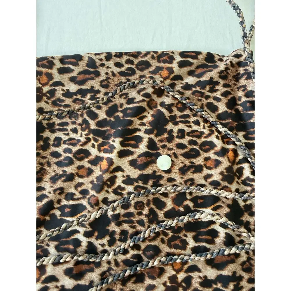 Agua Bendita One Piece Reversible Kali Quilt Animal Print size S NWT *Imperfect